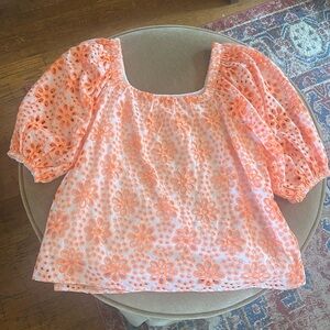 Lily Pulitzer Kerrigan Elbow Puff Sleeve Top